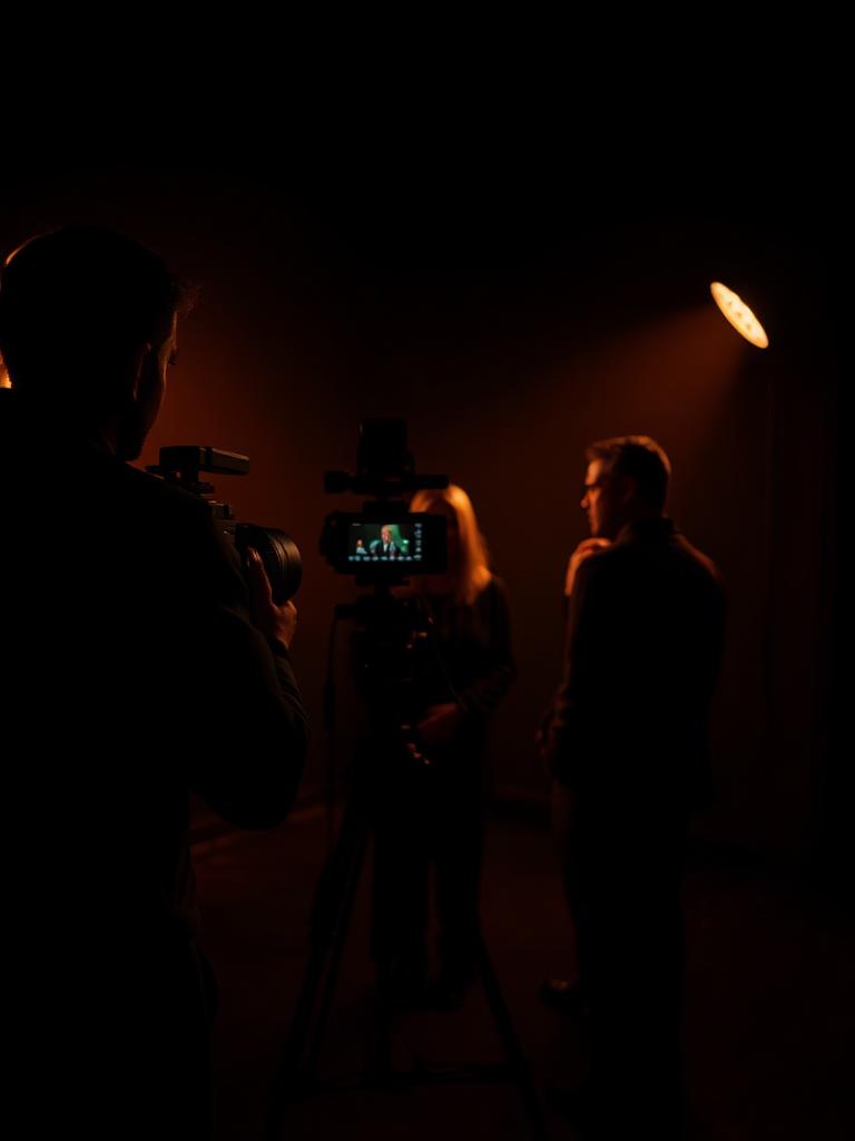 Setaufbau im Studio